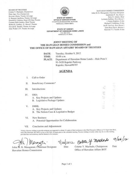 HHC-OHA Joint Meeting