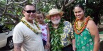 The Barrett 'ohana with Gov. Neil Abercrombie