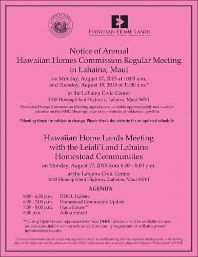 HHC Lahaina Flier